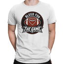 Bleed For The Game Football Heart Men's T-shirt