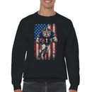 American Football Bulldog Number 1 Men's Sweatshirt