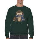 Hedgehog with Popcorn and Football Men's Sweatshirt