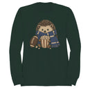 Hedgehog with Popcorn and Football Men's Sweatshirt