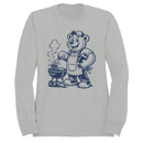 Cartoon Bear Grilling Men's Sweatshirt