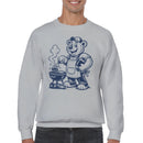 Cartoon Bear Grilling Men's Sweatshirt
