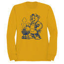 Cartoon Bear Grilling Men's Sweatshirt