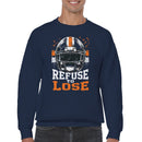 Men's Sweatshirt - Refuse to Lose Football Helmet
