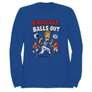 Funny Football Meme Men's Sweatshirt - Falls Out Balls Out