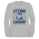 Men's Sweatshirt - Legendary Football Helmet Design