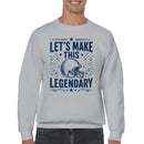 Men's Sweatshirt - Legendary Football Helmet Design