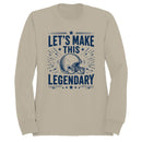 Men's Sweatshirt - Legendary Football Helmet Design