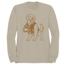 Football Dog Mascot Varsity Jacket Men's Sweatshirt