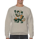Cartoon Rat Grilling Sausages Men's Sweatshirt