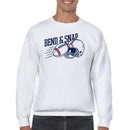 Men's Sweatshirt with Bend & Snap Football Helmet Art