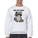 Did We Win Raccoon Football Meme Men's Sweatshirt