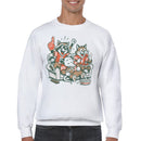 Funny Animals Watching Football Men's Sweatshirt
