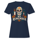 We Remember Sugar Skull Flowers Women's T-shirt