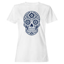 Sugar Skull Floral Pattern Women's T-shirt