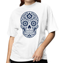 Sugar Skull Floral Pattern Women's T-shirt