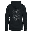 Men's Vintage Bat Skeleton Gothic Art Hoodie