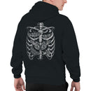 Men's Hoodie - Moth Skeleton Anatomy Illustration