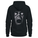 Men's Hoodie with Screaming Face Horror Illustration