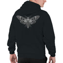 Men's Hoodie - Death's Head Hawkmoth Skull Illustration