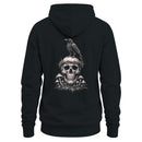 Raven Skull with Mushrooms Men's Hoodie
