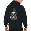 Raven Skull with Mushrooms Men's Hoodie