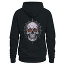 Men's Hoodie - Hypnotic Spiral Eyed Skull with Halo