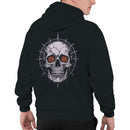 Men's Hoodie - Hypnotic Spiral Eyed Skull with Halo
