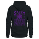 Men's Hoodie with Salem Occult Skull Illustration