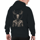 Antlered Skeleton Occult Art Men's Hoodie