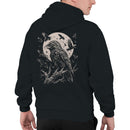 Surreal Raven and Full Moon Men's Hoodie