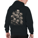Men's Hoodie - Cracked Doll Heads Horror Illustration