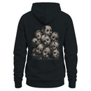 Men's Hoodie - Cracked Doll Heads Horror Illustration