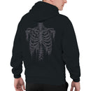Men's Distressed Ribcage Skeleton Hoodie