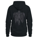 Men's Distressed Ribcage Skeleton Hoodie