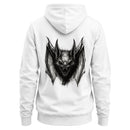 Men's Hoodie with Fierce Bat Illustration