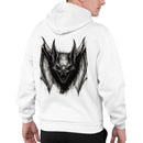 Men's Hoodie with Fierce Bat Illustration