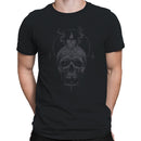 Dripping Skull Candle Occult Art Men's T-shirt