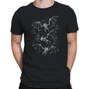 Vintage Bat Skeleton Gothic Art Men's T-shirt