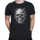 Skull with Spider Webs Men's T-shirt