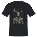 Antlered Skeleton Occult Symbol Men's T-shirt