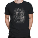 Skeleton Couple Love Illustration Men's T-shirt