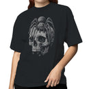 Spider on Skull Illustration Women's T-shirt