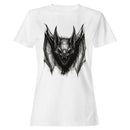 Fierce Bat Illustration Gothic Art Women's T-shirt