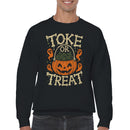 Toke or Treat Halloween Pumpkin Men's Sweatshirt