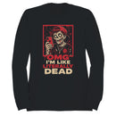 Men's Sweatshirt - OMG I'm Like Literally Dead Meme