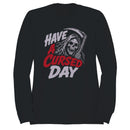 Have a Cursed Day Grim Reaper Skull Men's Sweatshirt
