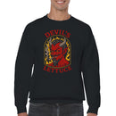 Devil's Lettuce Smoking Devil Meme Men's Sweatshirt