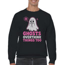 Men's Sweatshirt - Ghosts Overthink Things Design