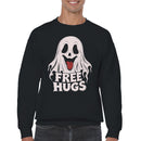 Funny Halloween Ghost Men's Sweatshirt - Free Hugs